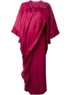 Givenchy Vintage Ruffled Asymmetric Chiffon Gown