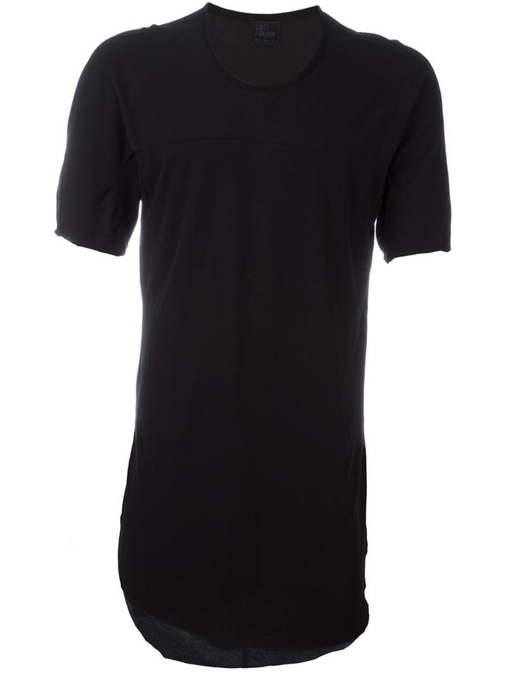 Lost & Found Ria Dunn Trim Detail Inset T-shirt, Men's, Size: M, Black, Cotton