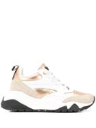 Roberto Cavalli Metallic Panel Sneakers - White