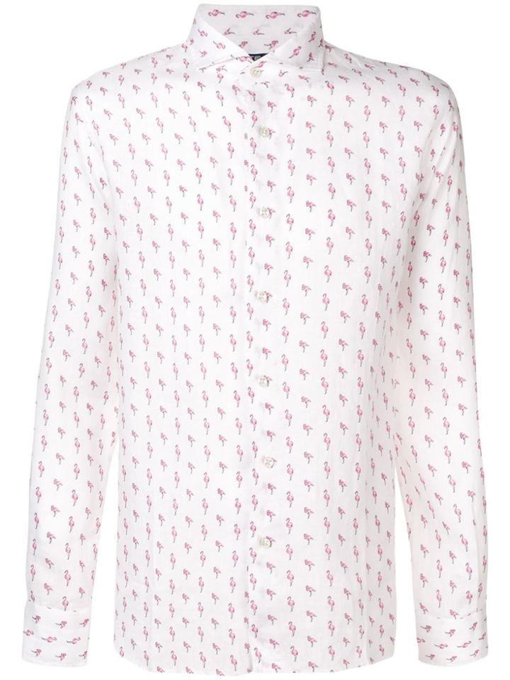Fefè Flamingo Print Shirt - White