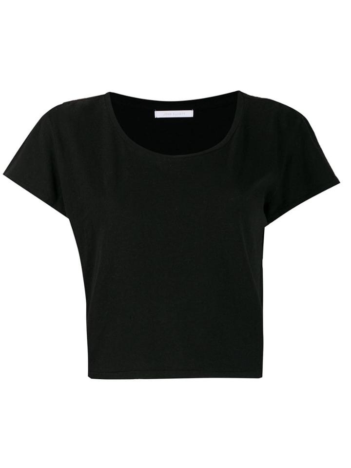 John Elliott Cropped T-shirt - Black
