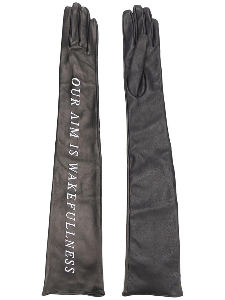 Yang Li Elongated Gloves - Black