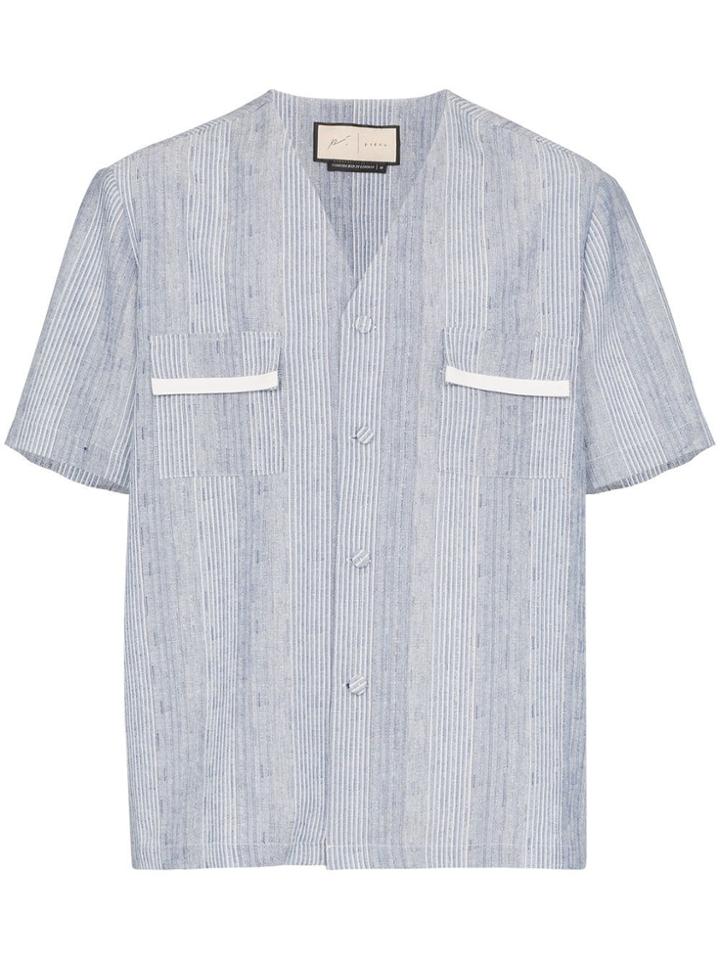 Prévu Eden Striped Shirt - Blue
