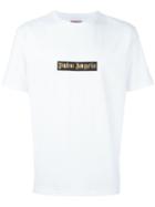 Palm Angels Box Logo Print T-shirt, Men's, Size: Large, White, Cotton