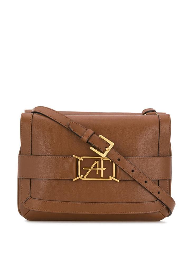 Alberta Ferretti Flap Shoulder Bag - Brown