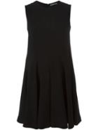 Alexander Mcqueen A-line Dress, Women's, Size: 38, Black, Viscose/silk