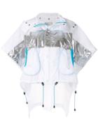 Kolor Cropped Metallic Jacket - White