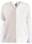 Lorena Antoniazzi Contrast Long-sleeve Sweater - Neutrals