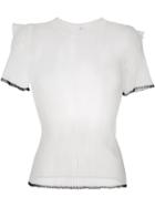 Comme Des Garçons Noir Kei Ninomiya Ribbed T-shirt - White