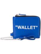 Off-white Quote Coin Purse - Blue