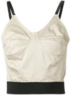 Ter Et Bantine - Bustier Tank - Women - Cotton - 44, Nude/neutrals, Cotton