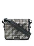 Off-white Crystal Binder Clip Bag - Black