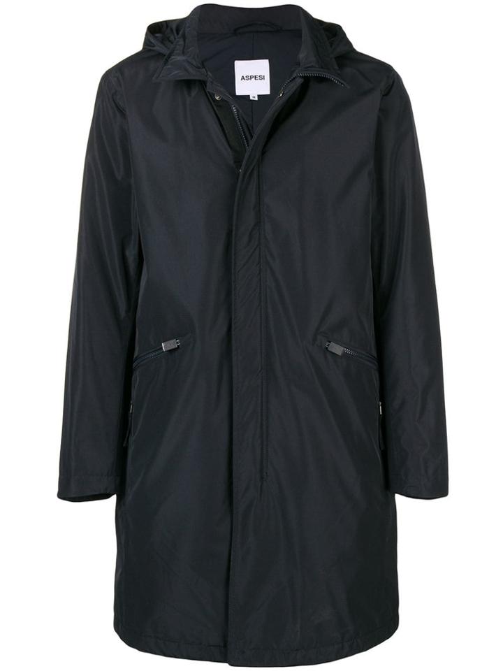 Aspesi Hooded Carcoat - Blue