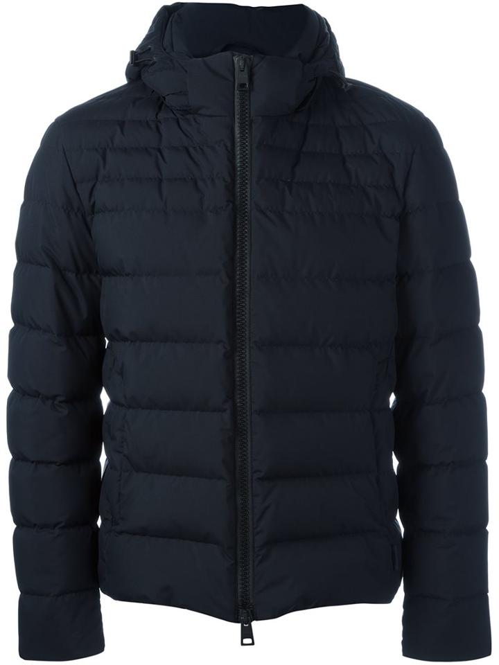 Herno Padded Jacket, Men's, Size: 54, Blue, Polyamide/polyester/fluoropolymer/feather Down