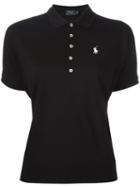 Polo Ralph Lauren Lyocell Polo Shirt, Women's, Size: Medium, Black, Cotton