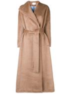 Delpozo Belted Long Coat - Neutrals