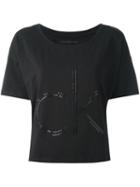 Calvin Klein Jeans Logo Print T-shirt, Women's, Size: Medium, Black, Cotton/spandex/elastane