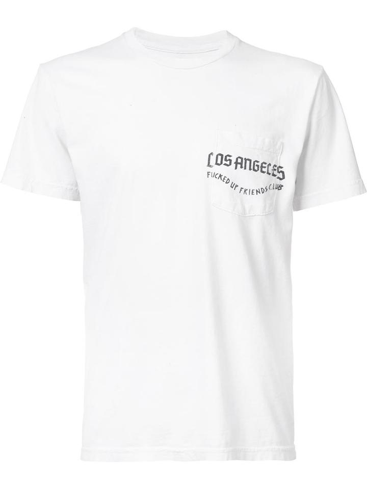 Local Authority La Pocket T-shirt, Adult Unisex, Size: Large, White, Cotton