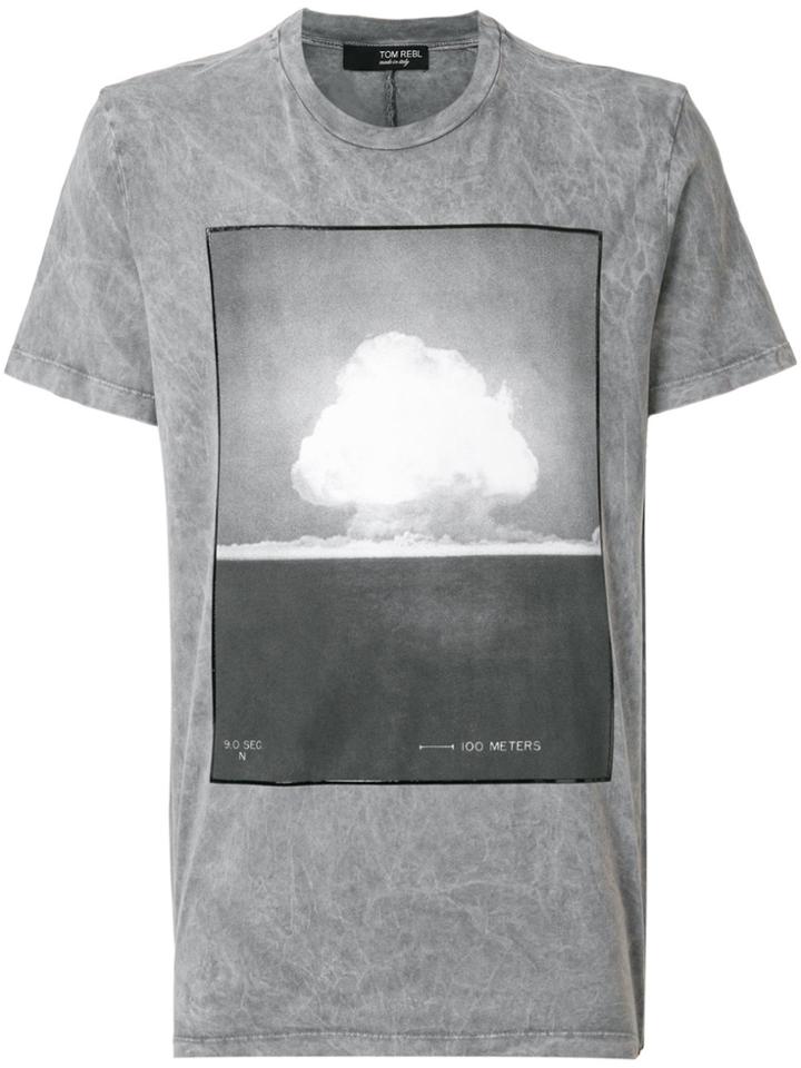 Tom Rebl Explosion Print T-shirt - Grey