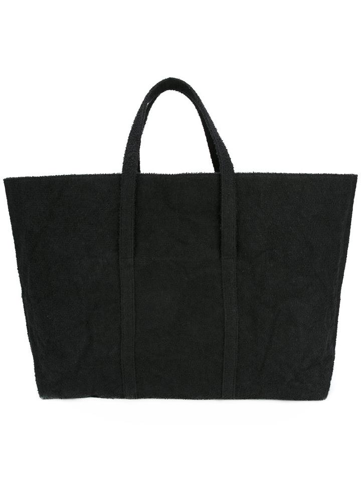 Zilla - Towel Beach Bag - Women - Cotton - One Size, Black, Cotton