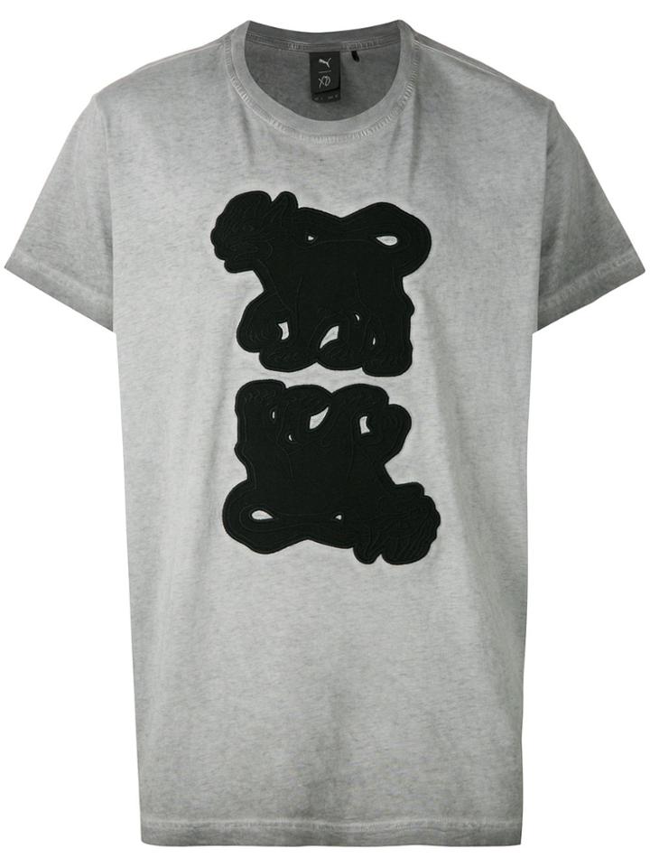 Puma Patch Detail T-shirt - Grey