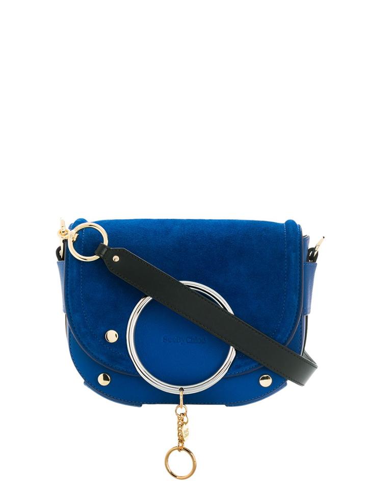 See By Chloé Hoop Detail Shoulder Bag - Blue