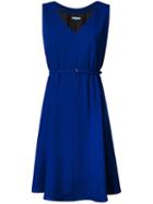 Guild Prime - Belted Dress - Women - Polyester - 34, Blue, Polyester
