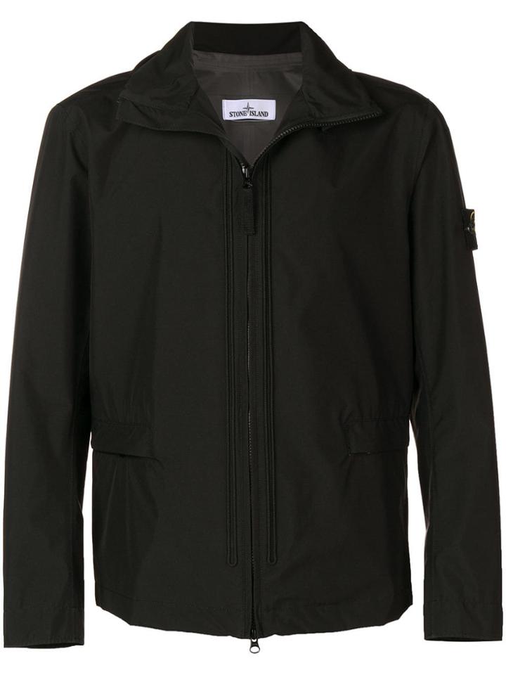 Stone Island Hooded Lightweight Jacket - Black