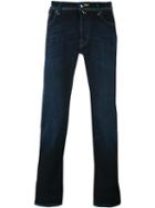 Jacob Cohen Stretch Straight Jeans, Men's, Size: 31, Blue, Cotton/polyester/spandex/elastane