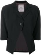 Yohji Yamamoto Vintage Cropped Fitted Jacket - Black