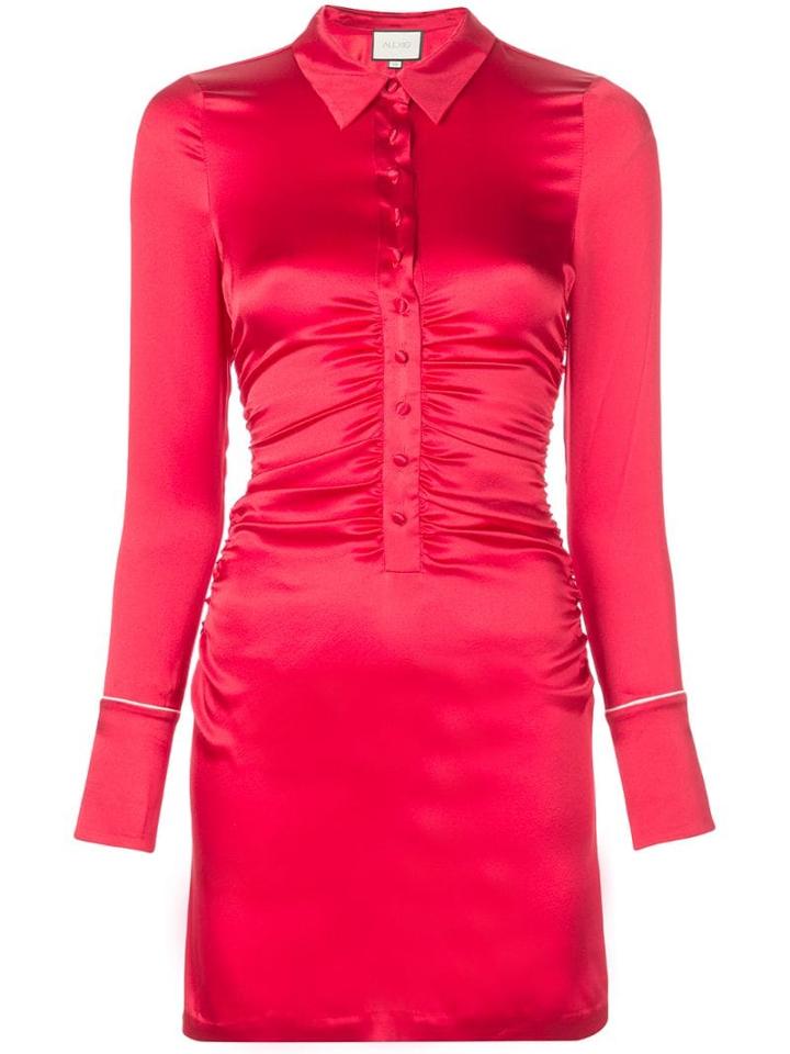 Alexis Jorja Shirt Mini Dress - Red
