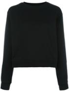 Love Moschino Stripe Detail Sweatshirt, Women's, Size: 42, Black, Cotton