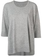 Zadig & Voltaire Cropped Sleeves Jumper - Grey