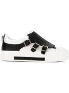 Alexander Mcqueen Buckled Sneakers - White