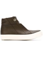 Rick Owens Island Dunk Sneakers, Men's, Size: 40, Green, Calf Leather/leather/rubber