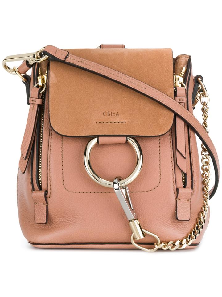 Chloé Faye Backpack - Pink & Purple