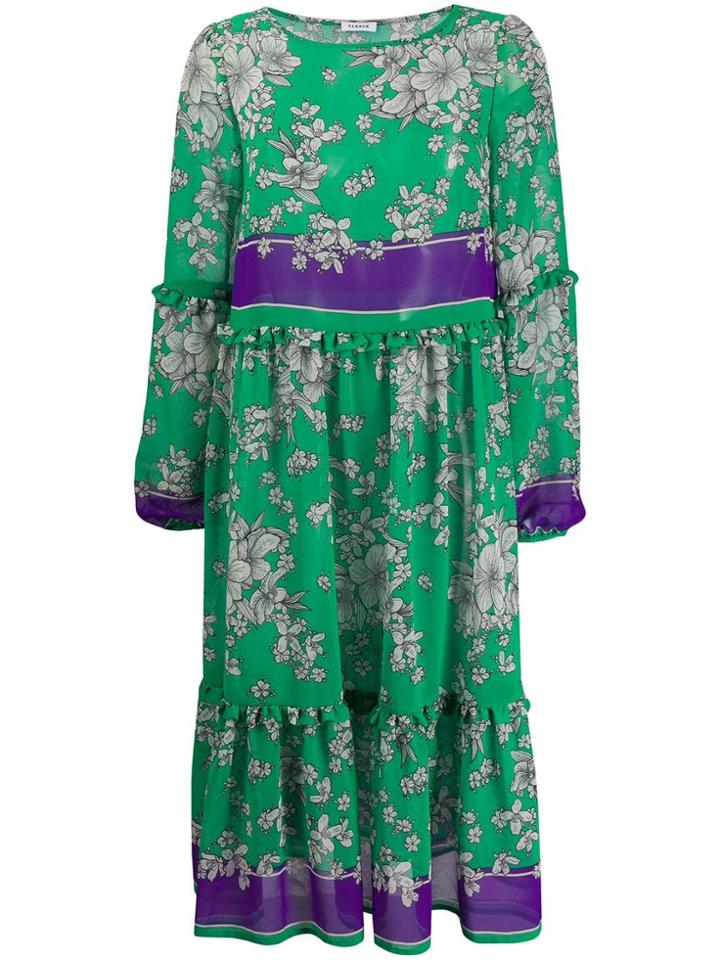 P.a.r.o.s.h. Floral-print Dress - Green
