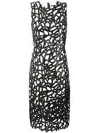 Proenza Schouler Lacquered Lace Sleeveless Dress - Black