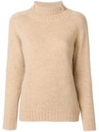 Zanone Roll Neck Sweater - Nude & Neutrals