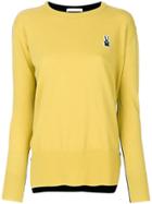 Peter Jensen Contrast Back Panel Jumper - Yellow & Orange