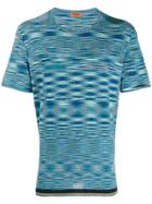 Missoni Abstract Striped T-shirt - Blue