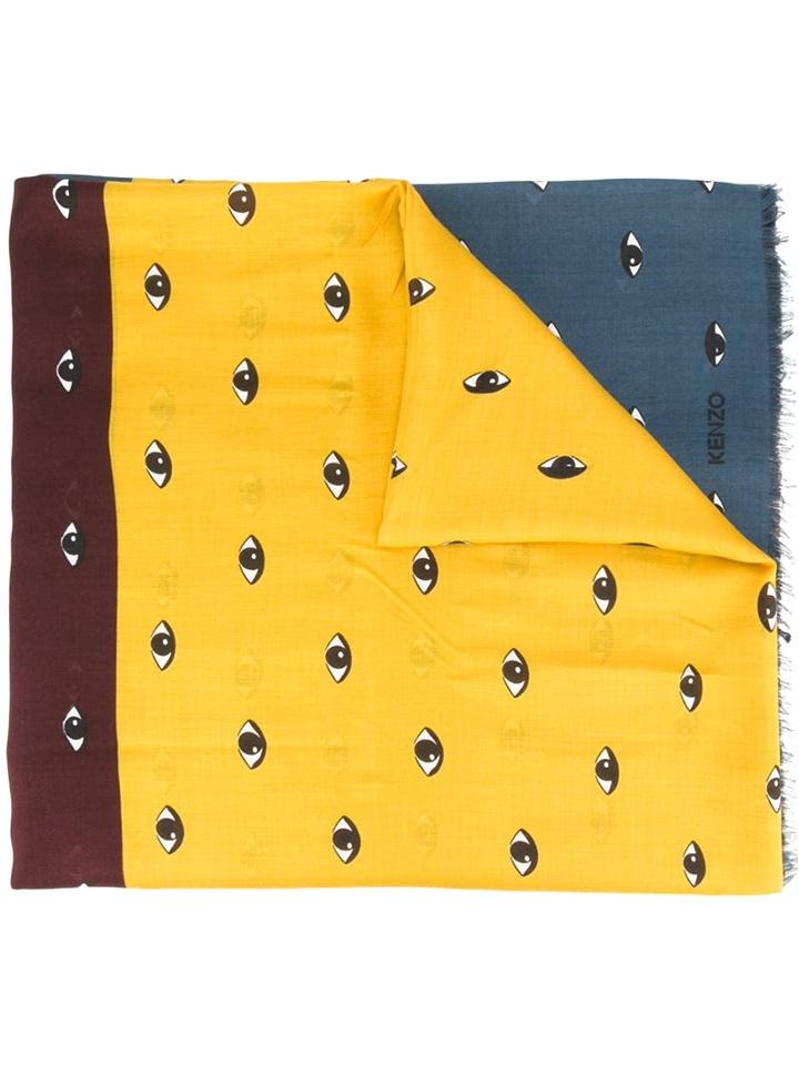 Kenzo 'eyes' Scarf, Women's, Silk/modal