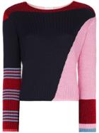 I-am-chen Ribbed Stripe Top - Multicoloured