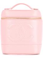 Chanel Vintage Cosmetic Logo Tote - Pink & Purple