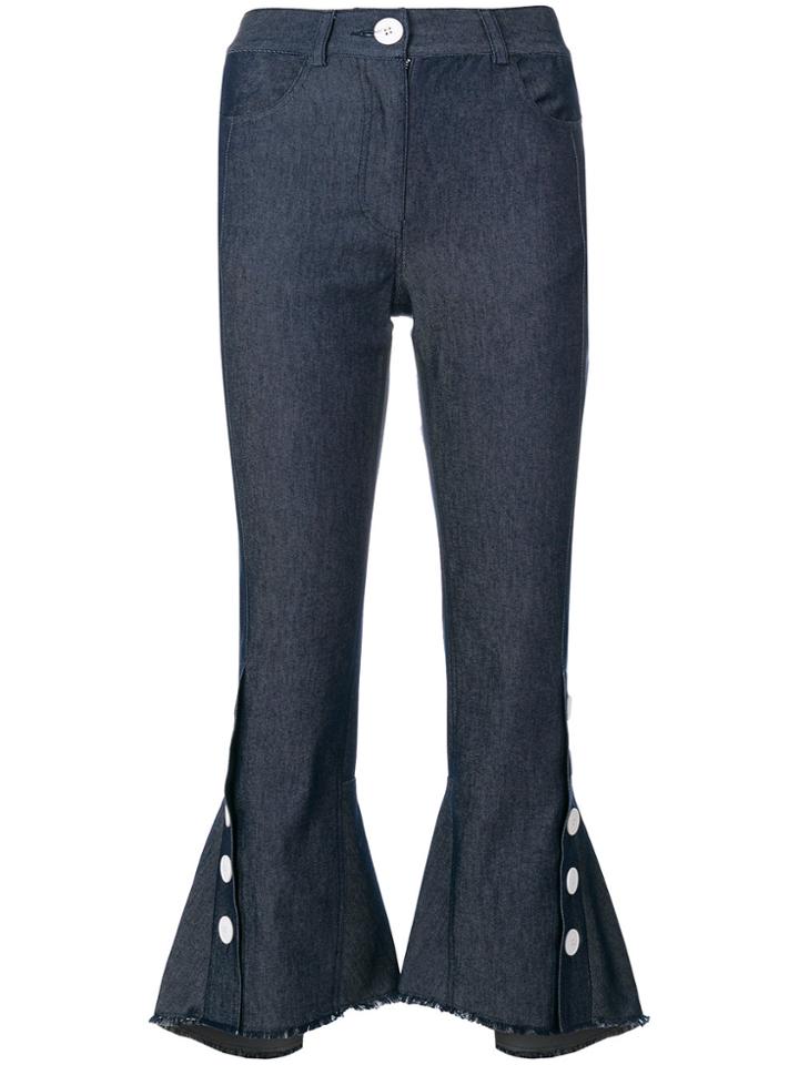 Eudon Choi Trumpet Flare Jeans - Blue