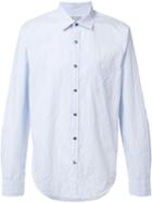 Vince Plain Shirt, Men's, Size: Small, Blue, Cotton