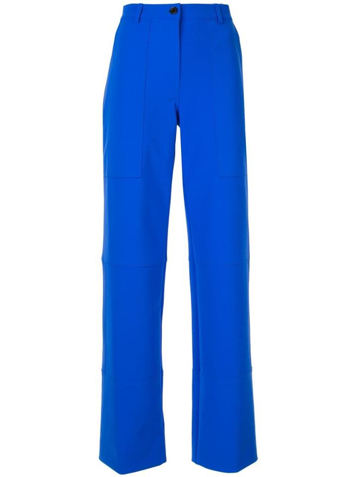 Nina Ricci Flared Style Trousers - Blue