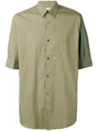 Comme Des Garçons Shirt - Contrast Sleeve Shirt - Men - Cotton - M, Green, Cotton