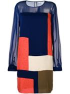 Diane Von Furstenberg Sheer Sleeves Dress