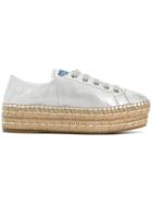 Prada Espadrille Sneakers - Metallic
